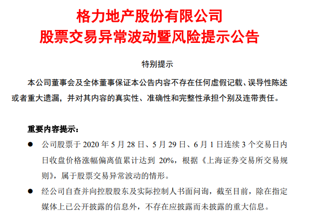 格力地产股票最新公告深度解读与分析